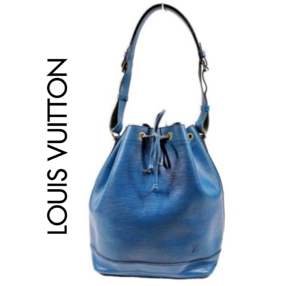 💯 Louis Vuitton | Shoulder Bag Noe Blue Epi